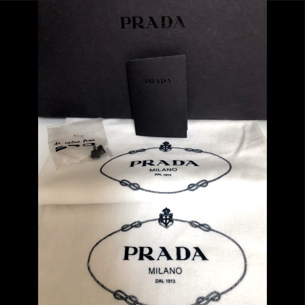 Prada pointy toe black suede slingback pump 4 inch heel size 8 1/2 - Picture 5 of 17